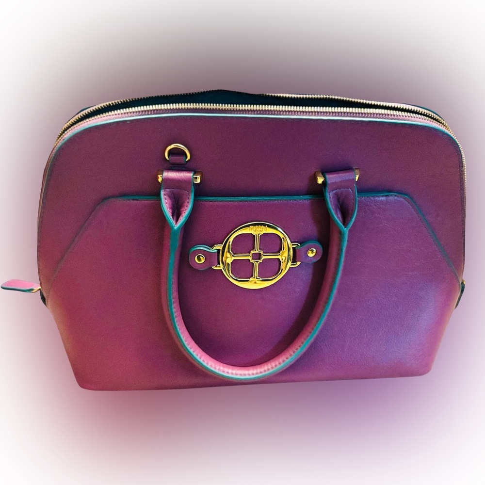 Preloved Purple and Blue Iman Handbag